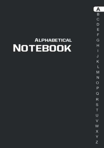 Alphabetical notebook - alphabetical,