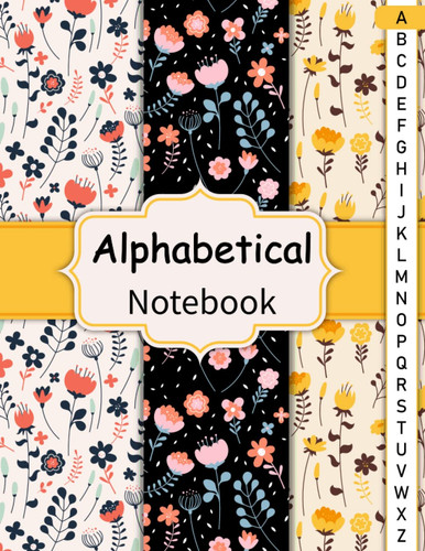 Alphabetical notebook pages - alphabetical, notebook: