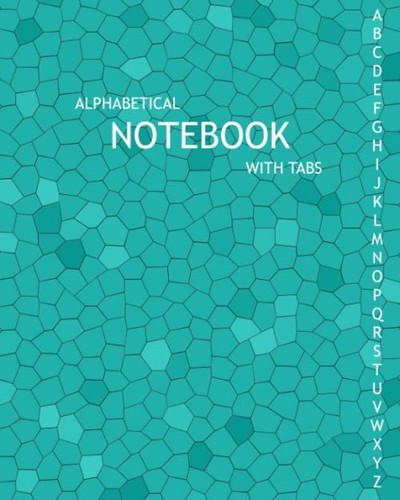 Alphabetical notebook with - alphabetical,