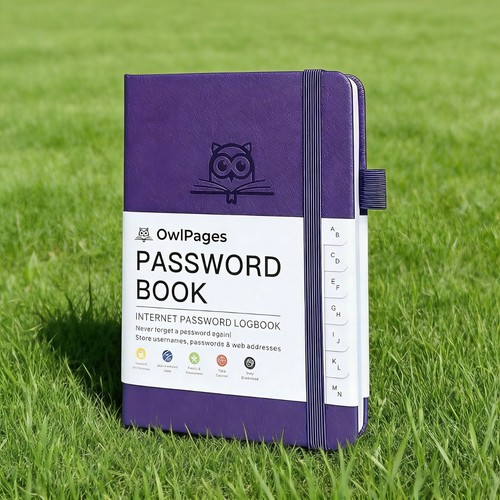 Password book with - password,