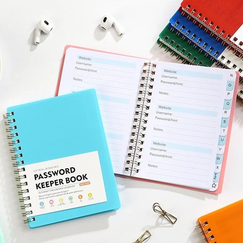 Password book with - password,