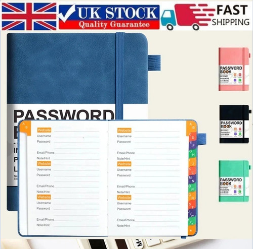 Hardcover password book - password,