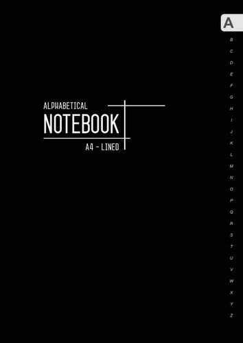 Alphabetical notebook - notebook, a4