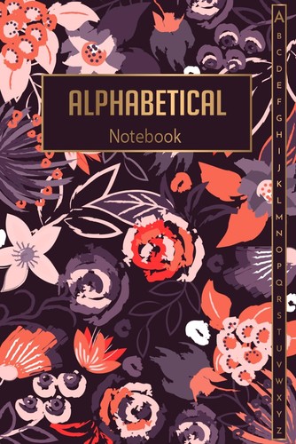 Alphabetical notebook - alphabetical, a5