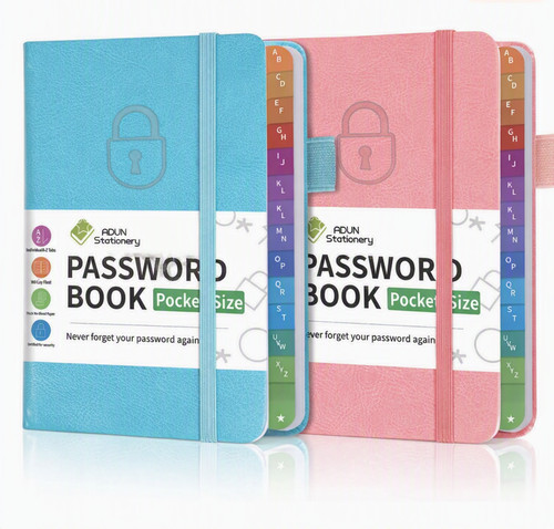 Pocket password book notebook - password,