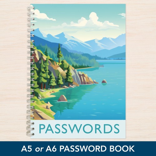 Password book spiral - book,