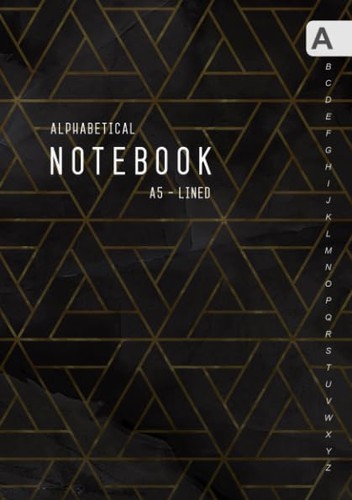 Alphabetical notebook - alphabetical, a5