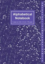 Alphabetical Notebook A4 Size