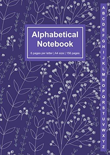 Alphabetical notebook size - alphabetical,