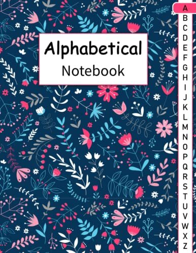 Alphabetical notebook pages - alphabetical, 4