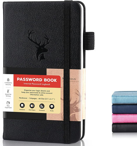 Password book with - password,