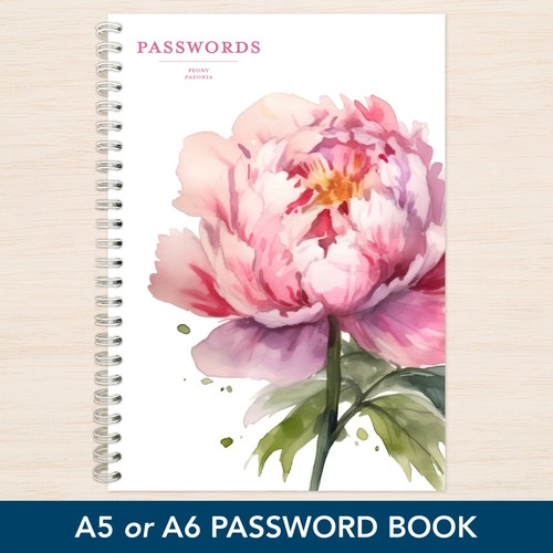 Password book a5 - password, a6