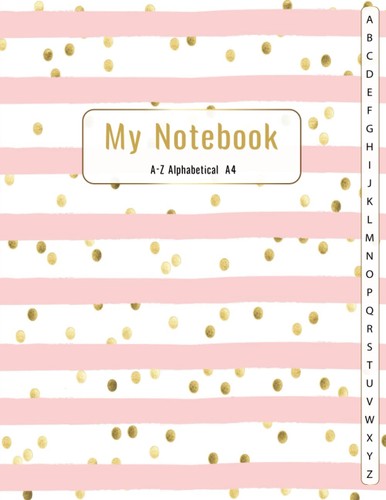 Alphabetical notebook a4 - notebook:,