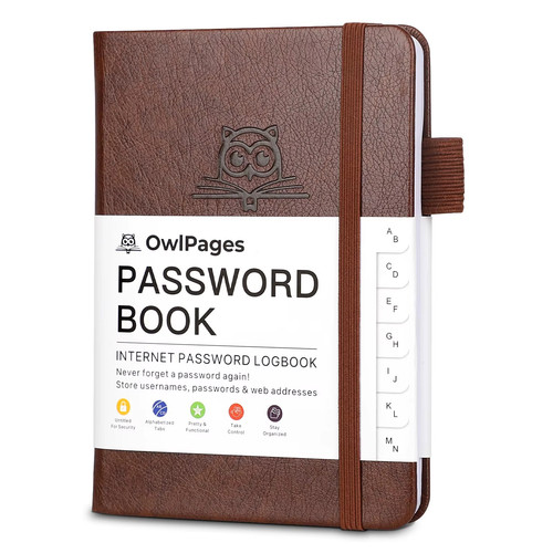Password book with - password,