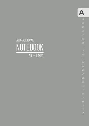 Alphabetical notebook - notebook, a5